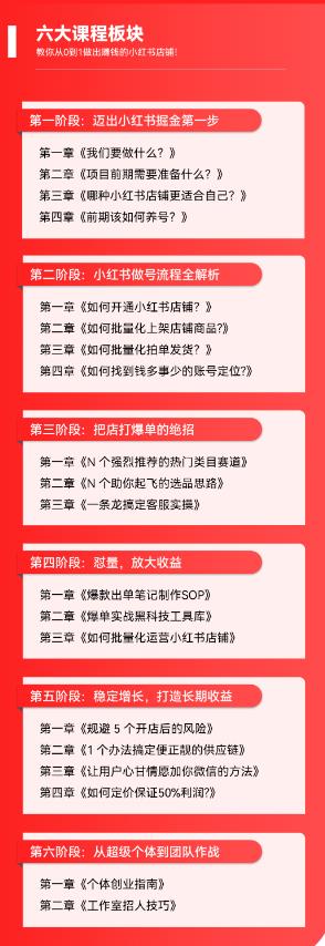 (5840期)2023小红书电商火爆全网,新晋红利,风口项目,单店收益在3000-30000!