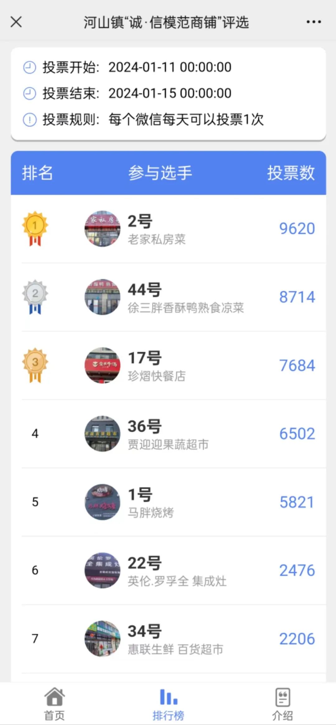 十大人气商铺微信投票活动策划方案案例及制作方法