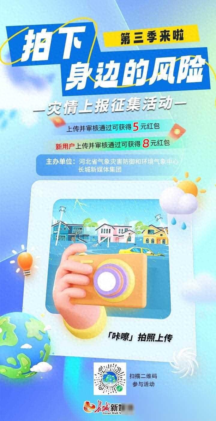 红包等你拿!“拍下身边风险”第三季灾情征集活动来啦