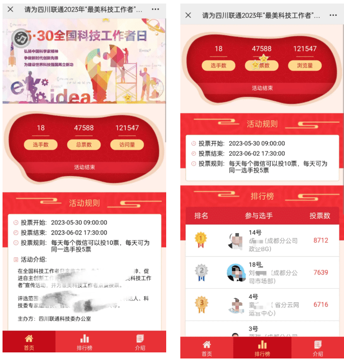 【最新】专业微信投票评选活动制作案例展示!