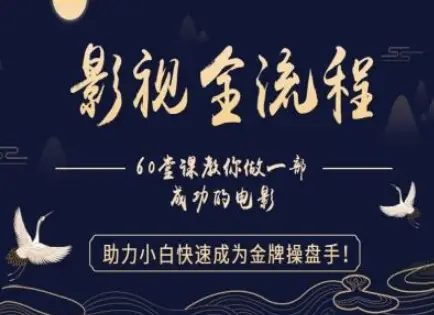 【影视全流程】教你做一部成功的电影,助力小白快速成为金牌操盘手