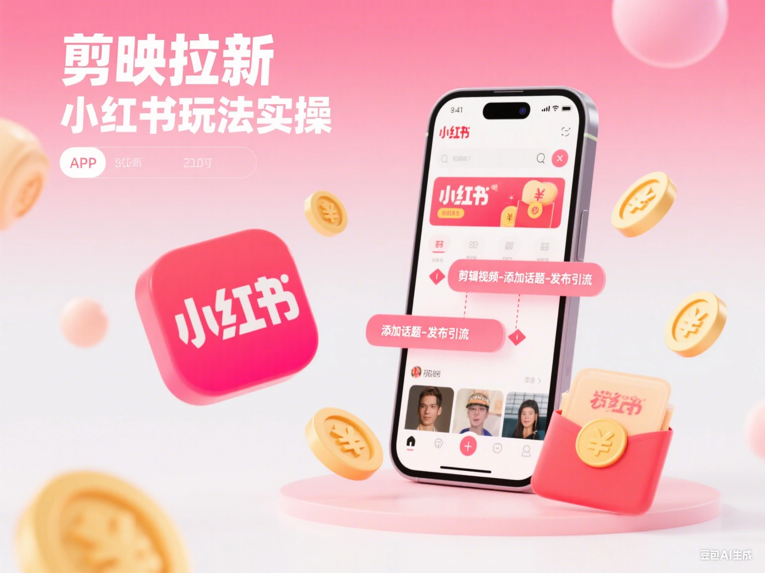 剪映拉新 小红书玩法实操-创业猫 剪映拉新 小红书玩法实操