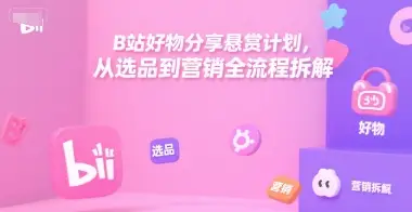 B站好物分享悬赏计划,从选品到营销全流程拆解