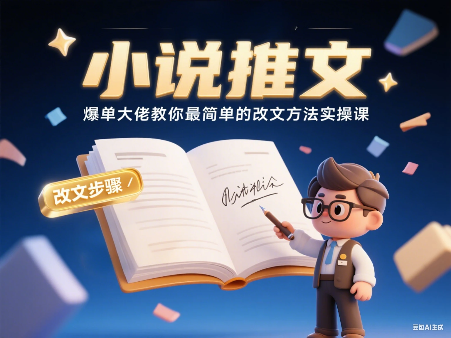 小说推文 爆单大佬教你最简单的改文方法实操课-创业猫 小说推文 爆单大佬教你最简单的改文方法实操课