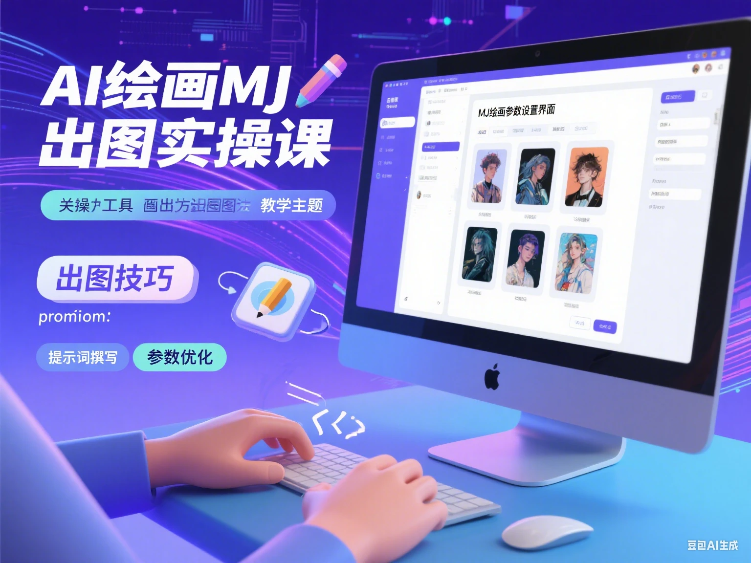【精】AI绘画MJ出图实操课-创业猫 【精】AI绘画MJ出图实操课