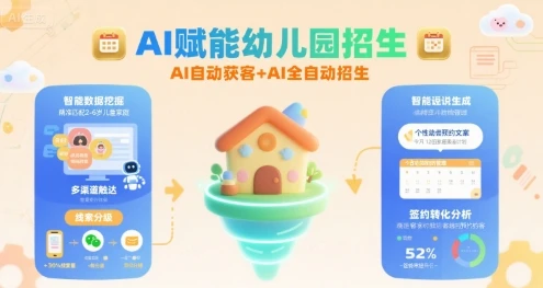 【精】AI赋能幼儿园招生,AI自动获客+AI全自动招生-创业猫 【精】AI赋能幼儿园招生,AI自动获客+AI全自动招生