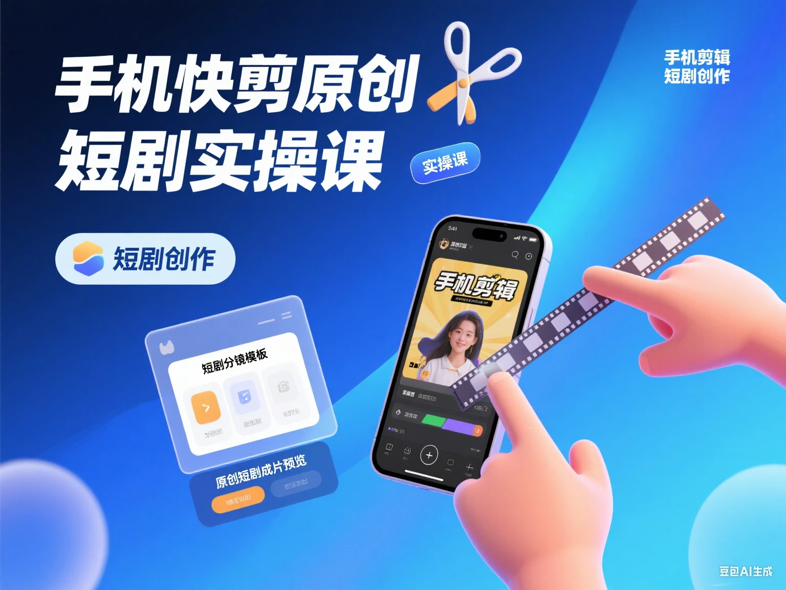 手机快剪原创短剧实操课-创业猫 手机快剪原创短剧实操课