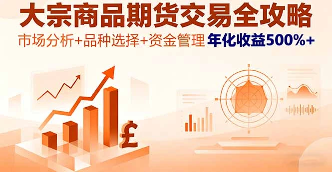 【精】大宗商品期货交易全攻略,市场分析+品种选择+资金管理,年化收益500%+-创业猫 【精】大宗商品期货交易全攻略,市场分析+品种选择+资金管理,年化收益500%+