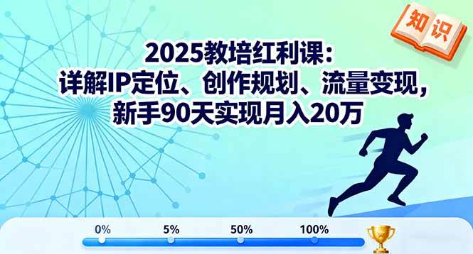 (16178期)2025教培红利课:详解IP定位、创作规划、流量变现,新手90天实现月入20万