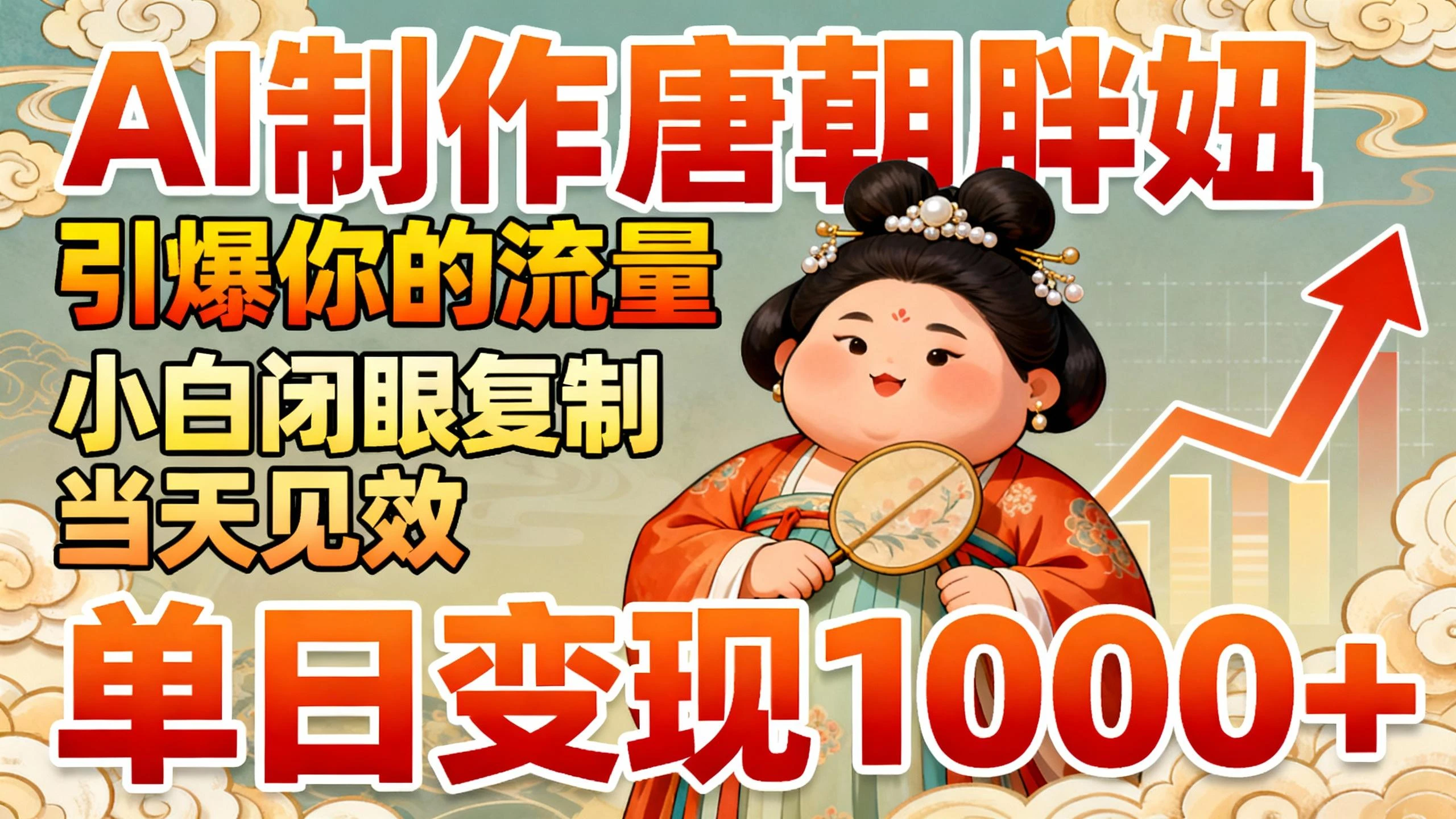 AI制作“唐朝胖妞”引爆你的流量,小白闭眼复制,当天见效,单日变现1000+-创业猫 AI制作“唐朝胖妞”引爆你的流量,小白闭眼复制,当天见效,单日变现1000+