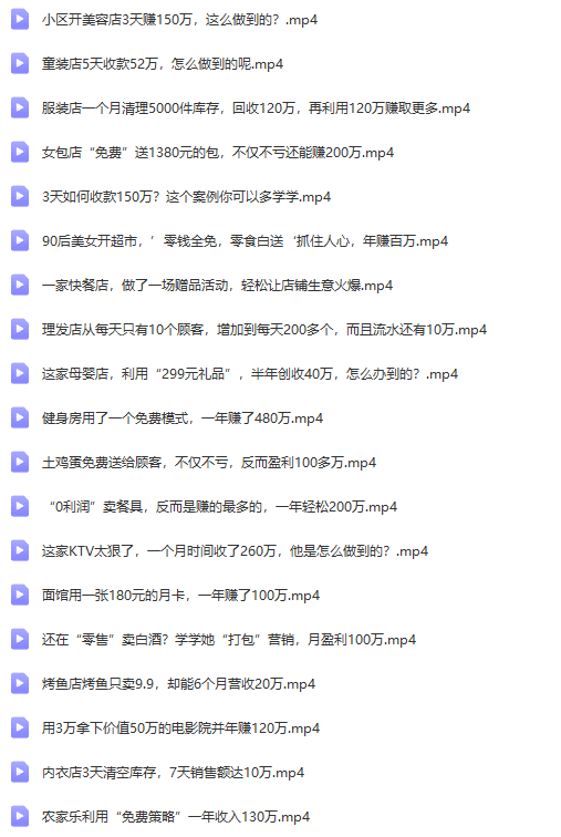 （9607期）真实有效391套商业模式，年入几十到几百万案例解析（电子书+视频+图文）