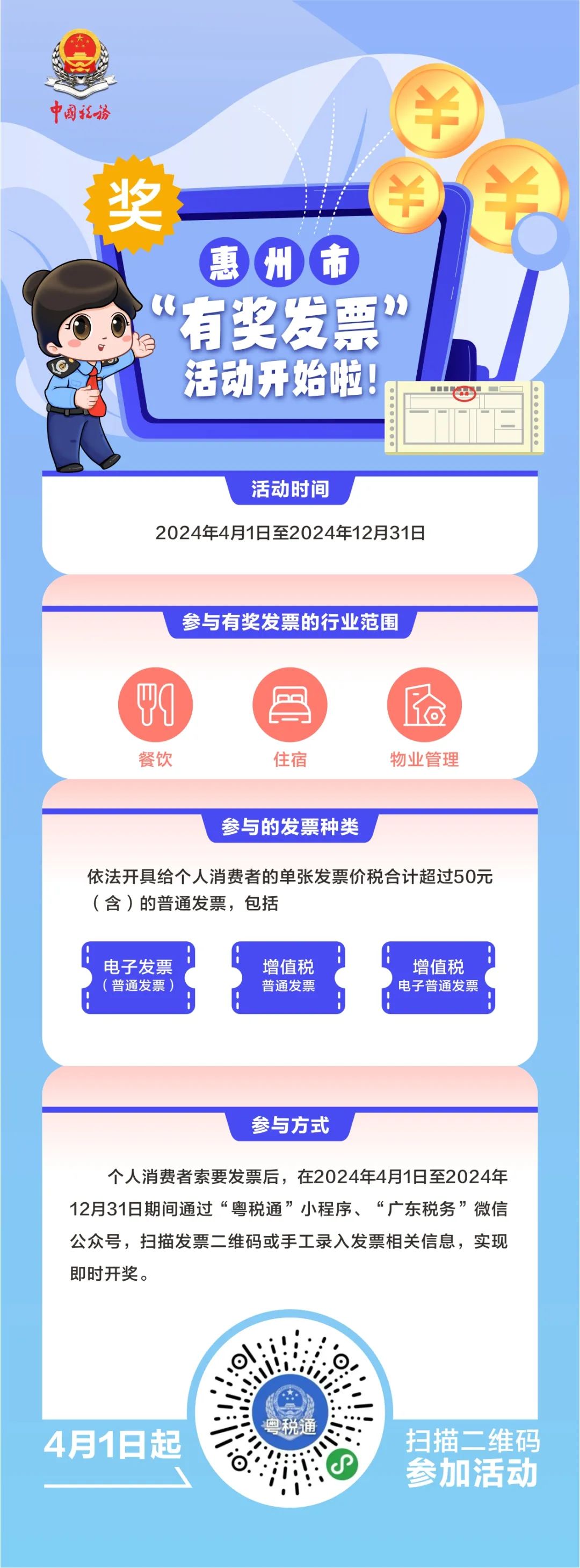 惠州市“有奖发票”活动开始啦~ 红包奖金等你拿！