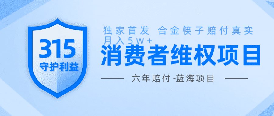 维Q赔付合金筷子玩法小白也能月入5w+风口项目实操