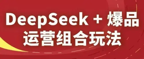DeepSeek+爆品运营组合玩法，2025淘系精品课