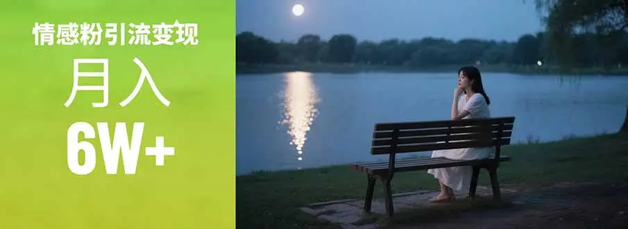 情感粉引流变现实操课：单月变现6w+，情感粉引流变现实操课