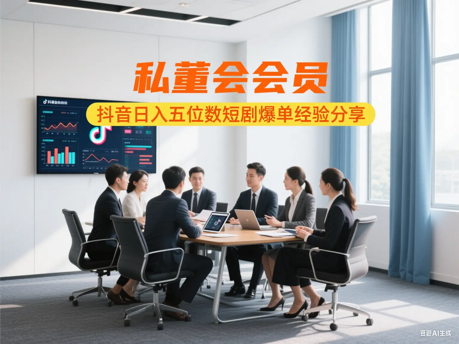 私董会会员 抖音日入五位数短剧爆单经验分享