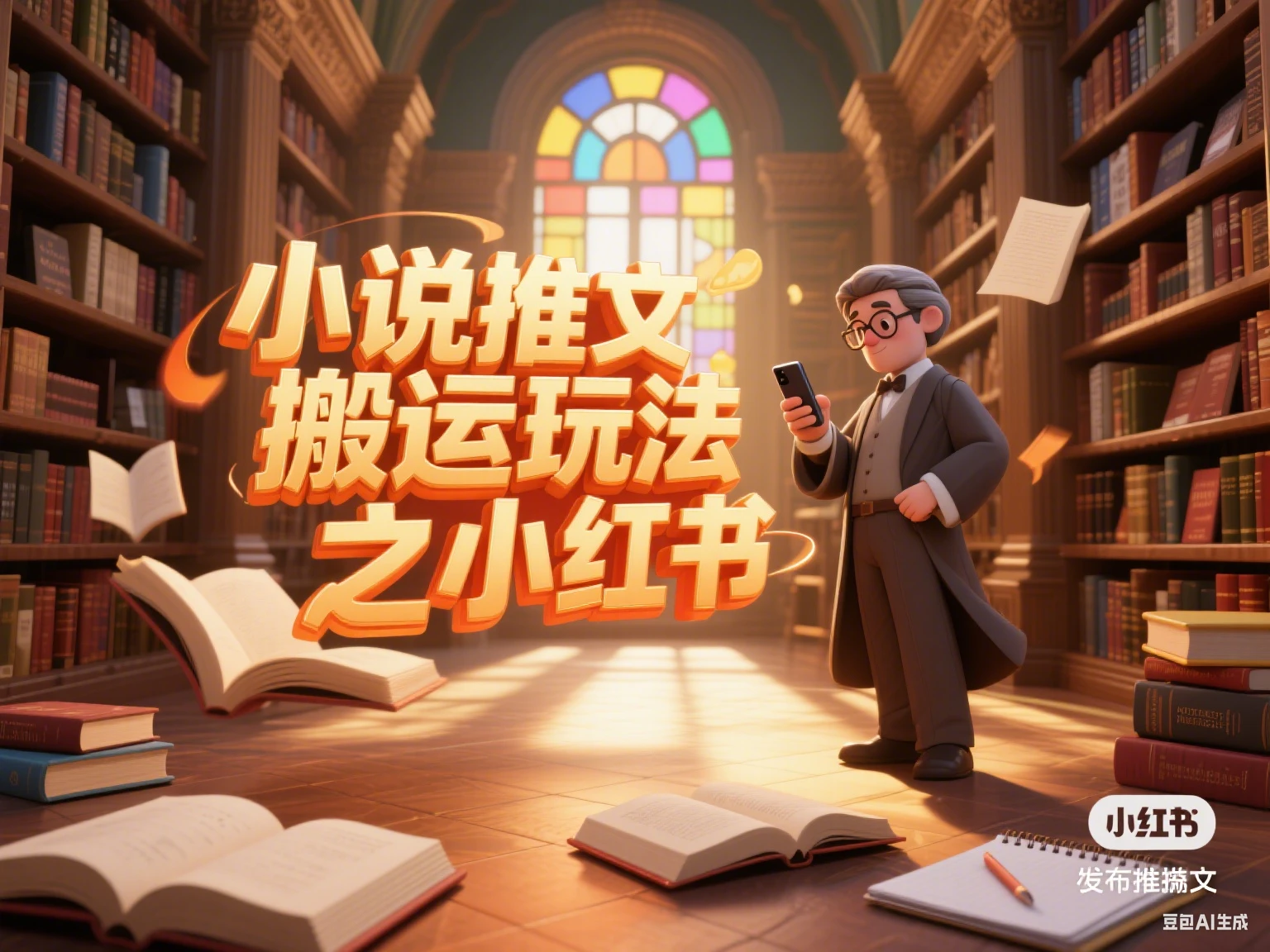 小说推文搬运玩法之小红书