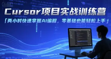 Cursor项目实战训练营，两小时快速掌握AI编程，零基础也能轻松上手