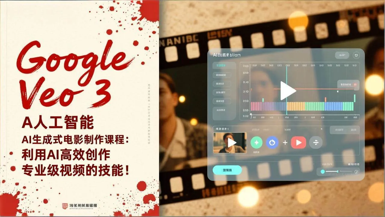 （17032期）Google Veo 3人工智能AI生成式电影制作课程：利用AI高效创作专业级视频的技能！