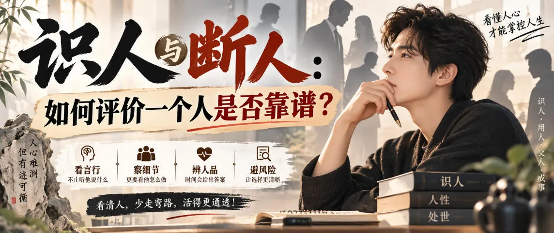 付费文章：识人与断人：如何评价一个人是否靠谱？