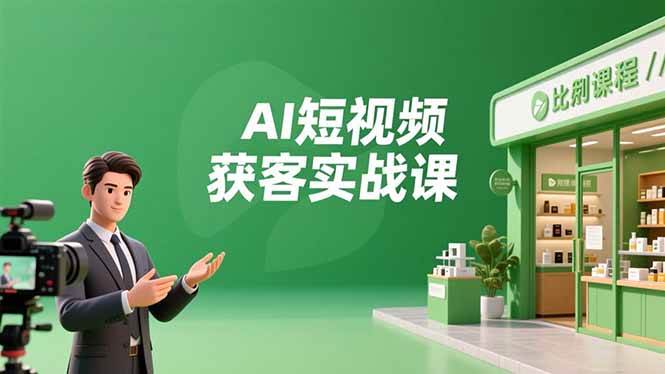 (16747期)AI短视频获客实战课,数字人创作、实体行业应用、精准引流,30天获取客源月入6万+ (16747期)AI短视频获客实战课,数字人创作、实体行业应用、精准引流,30天获取客源月入6万+