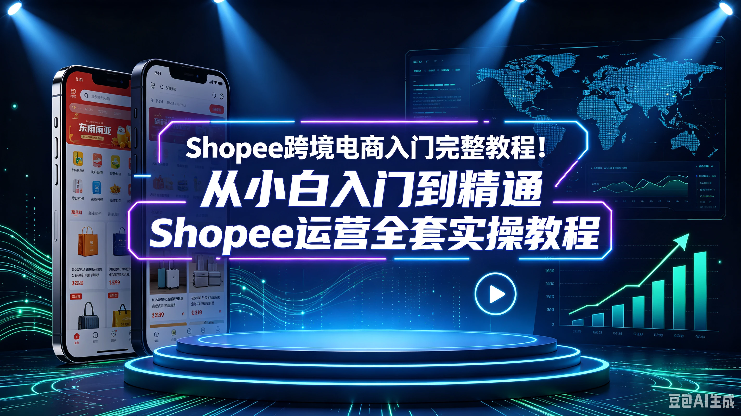 【精】Shopee跨境电商入门完整教程!从小白入门到精通Shopee运营全套实操教程
