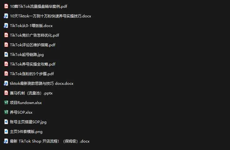 2026TikTok海外掘金实战课——养号SOP+爆款公式+选品测款+广告投流+Shop开店，跑通海外运营全链路