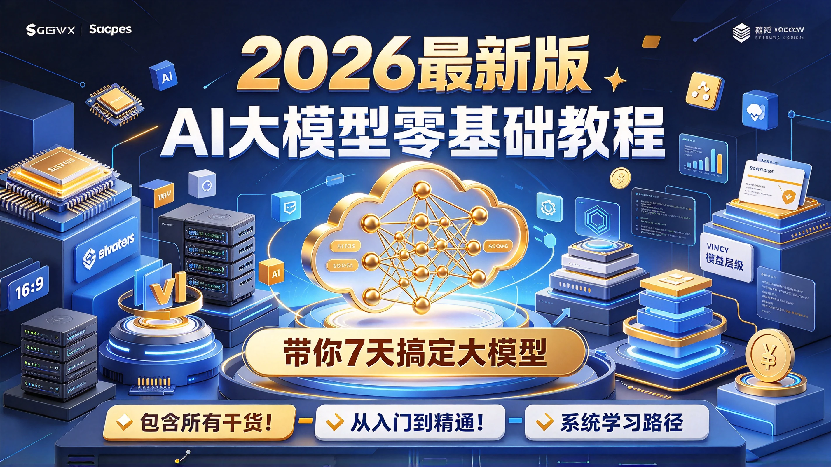 【精】AI大模型零基础教程，2026最新版，带你7天搞定大模型，包含所有干货！带你从入门到精通！