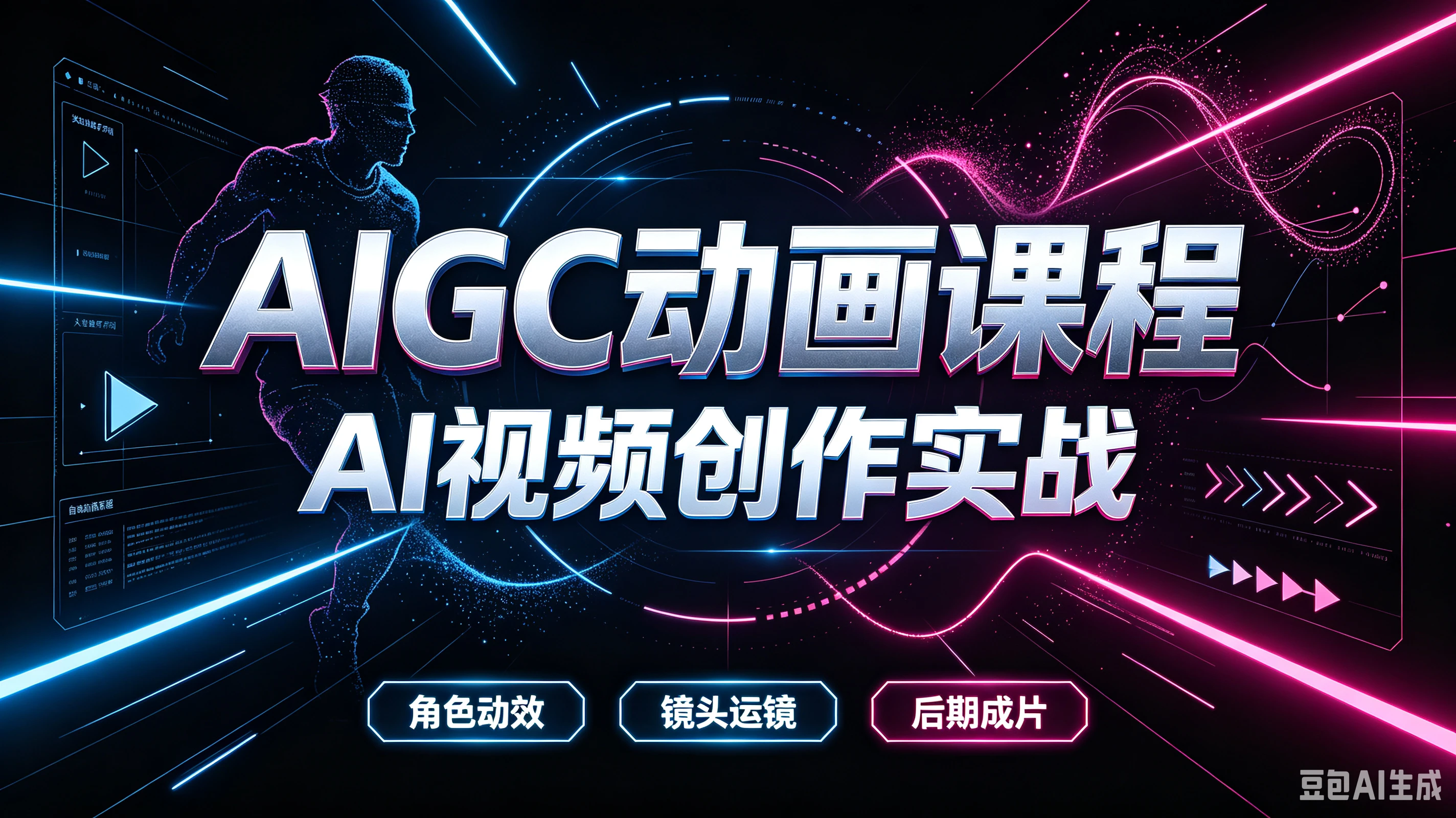 【精】AIGC动画课程,AI视频创作实战,角色动效、镜头运镜、后期成片 【精】AIGC动画课程,AI视频创作实战,角色动效、镜头运镜、后期成片
