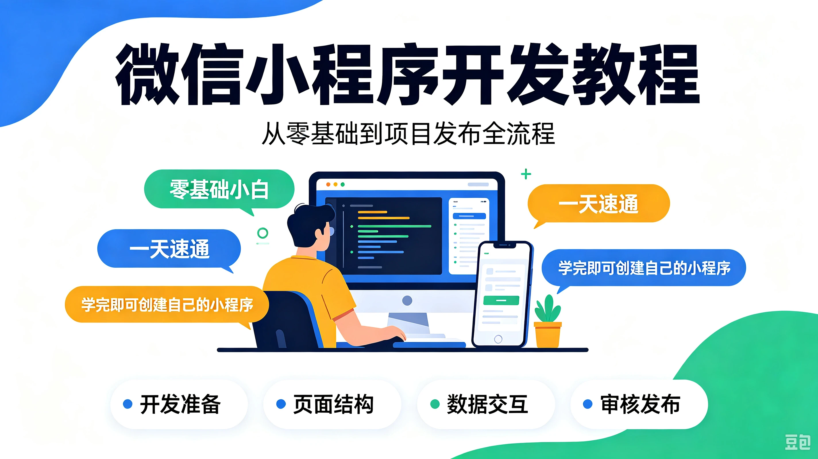 【精】微信小程序开发教程,真正适合零基础小白的微信小程序实战课程,从零基础到项目发布全流程,带你一天速通微信小程序,学完即可创建属于自己的小程序! 【精】微信小程序开发教程,真正适合零基础小白的微信小程序实战课程,从零基础到项目发布全流程,带你一天速通微信小程序,学完即可创建属于自己的小程序!