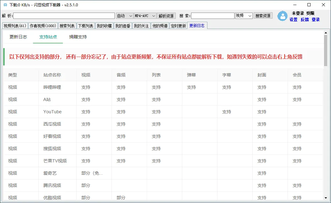 闪豆多平台视频下载器v20260605绿色版