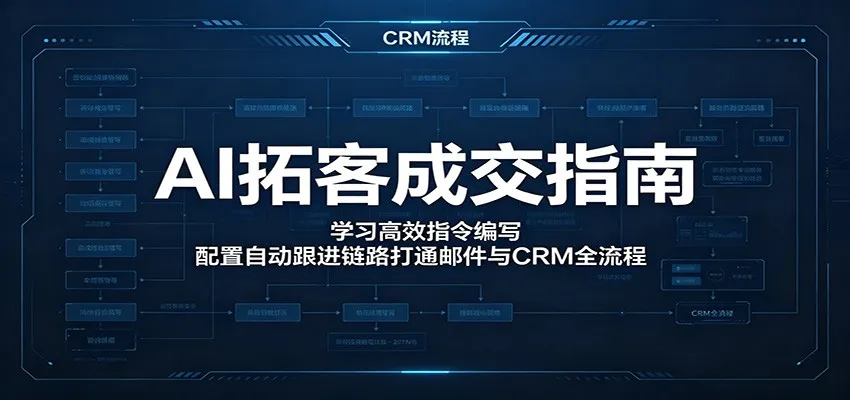 AI拓客成交指南:学习高效指令编写,配置自动跟进链路打通邮件与CRM全流程 AI拓客成交指南:学习高效指令编写,配置自动跟进链路打通邮件与CRM全流程