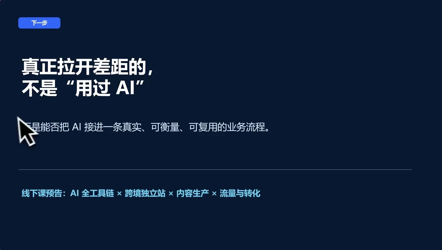 AI跨境独立站运营与投流体系
