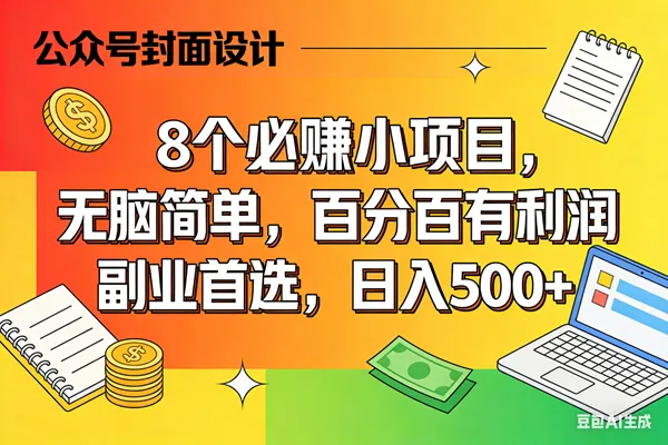 (17911期)8个必赚米的小项目,百分百有利润,无脑简单,副业首选,日入500+ (17911期)8个必赚米的小项目,百分百有利润,无脑简单,副业首选,日入500+