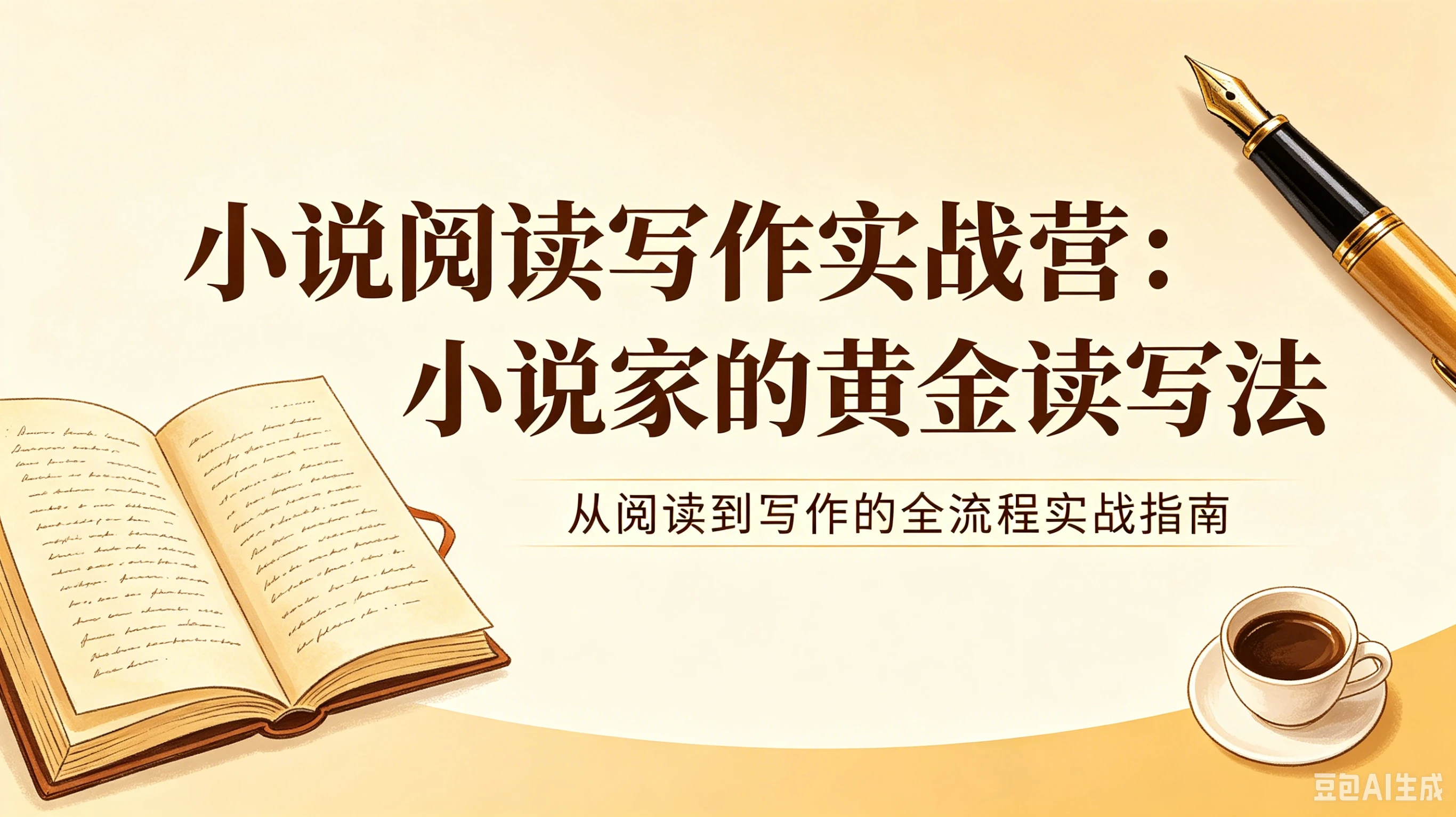 【精】小说阅读写作实战营:小说家的黄金读写法,从阅读到写作的全流程实战指南