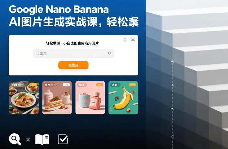 Google Nano Banana AI图片生成实战课,轻松掌握,小白也能生成商用图片 Google Nano Banana AI图片生成实战课,轻松掌握,小白也能生成商用图片