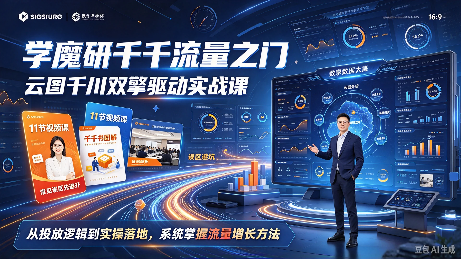 【精】学魔研千千流量之门云图千川双擎驱动实战课,11节视频课配千千书图解,这几个常见误区先避开