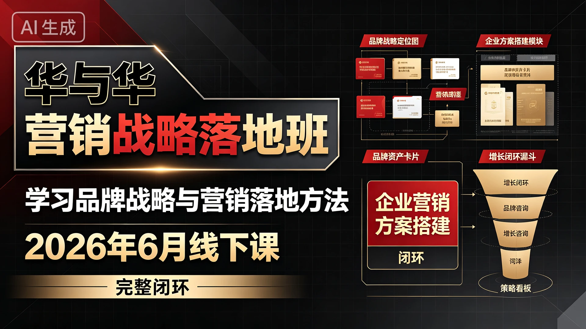 【精】华与华营销战略落地班2026年6月线下课,带你学习品牌战略与营销落地方法,掌握企业营销方案搭建的完整闭环 【精】华与华营销战略落地班2026年6月线下课,带你学习品牌战略与营销落地方法,掌握企业营销方案搭建的完整闭环