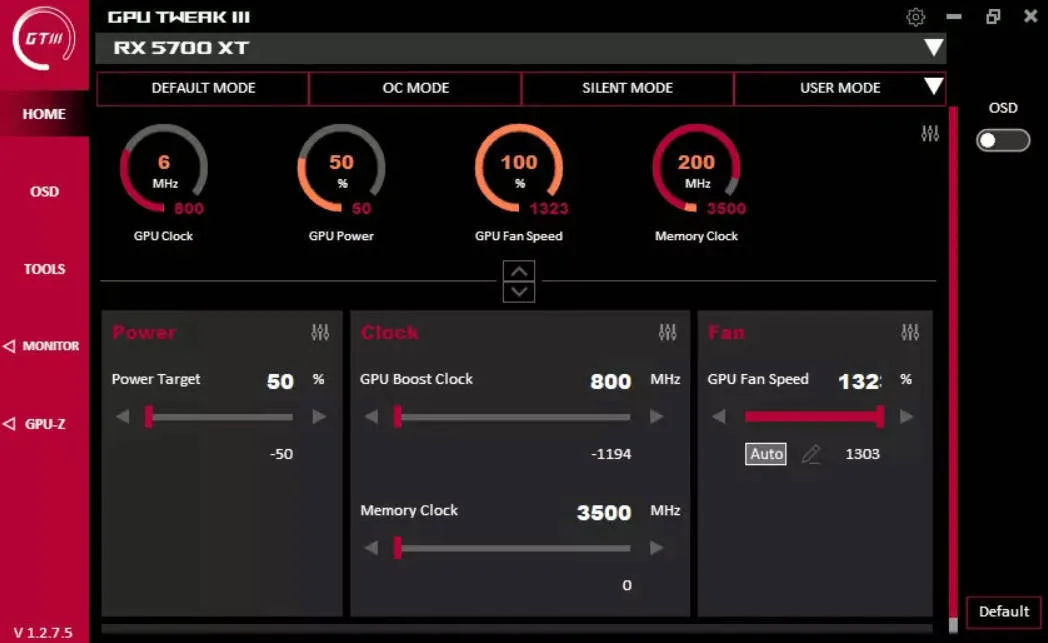 显卡超频GPU Tweak III v2.0.8.5