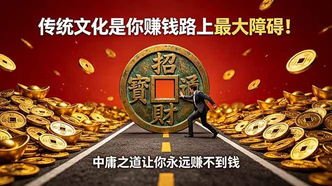 （18872期）付费文章：传统文化是你赚钱路上最大障碍！中庸之道让你永远赚不到钱