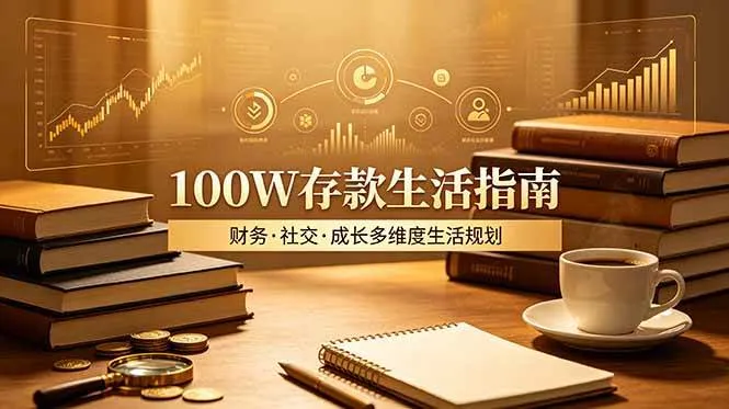 （19121期）付费文章：100W存款生活指南，如何从财务、社交、成长等维度规划自己的生活