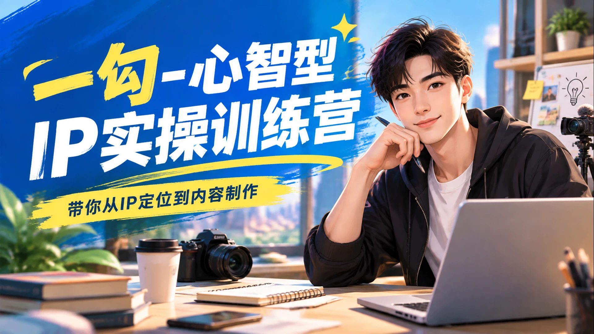 【精】一勾 – 心智型IP实操训练营,带你从IP定位到内容制作
