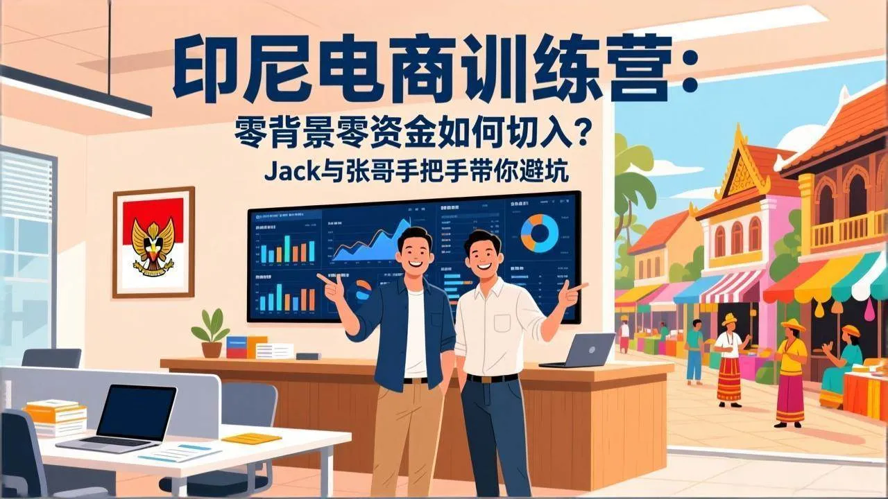 （17533期）印尼电商训练营：零背景零资金如何切入？Jack与张哥手把手带你避坑