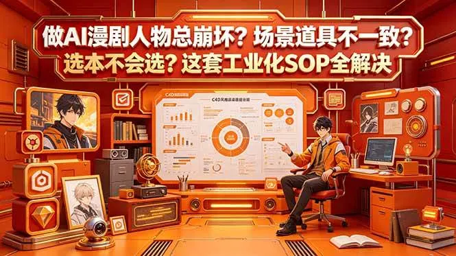 (18850期)做AI漫剧人物总崩坏?场景道具不一致?选本不会选?这套工业化SOP全解决 (更新) (18850期)做AI漫剧人物总崩坏?场景道具不一致?选本不会选?这套工业化SOP全解决 (更新)