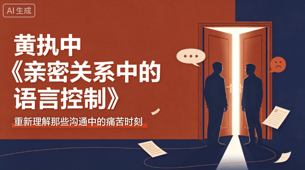 【精】黄执中《亲密关系中的语言控制》重新理解那些沟通中的痛苦时刻 【精】黄执中《亲密关系中的语言控制》重新理解那些沟通中的痛苦时刻