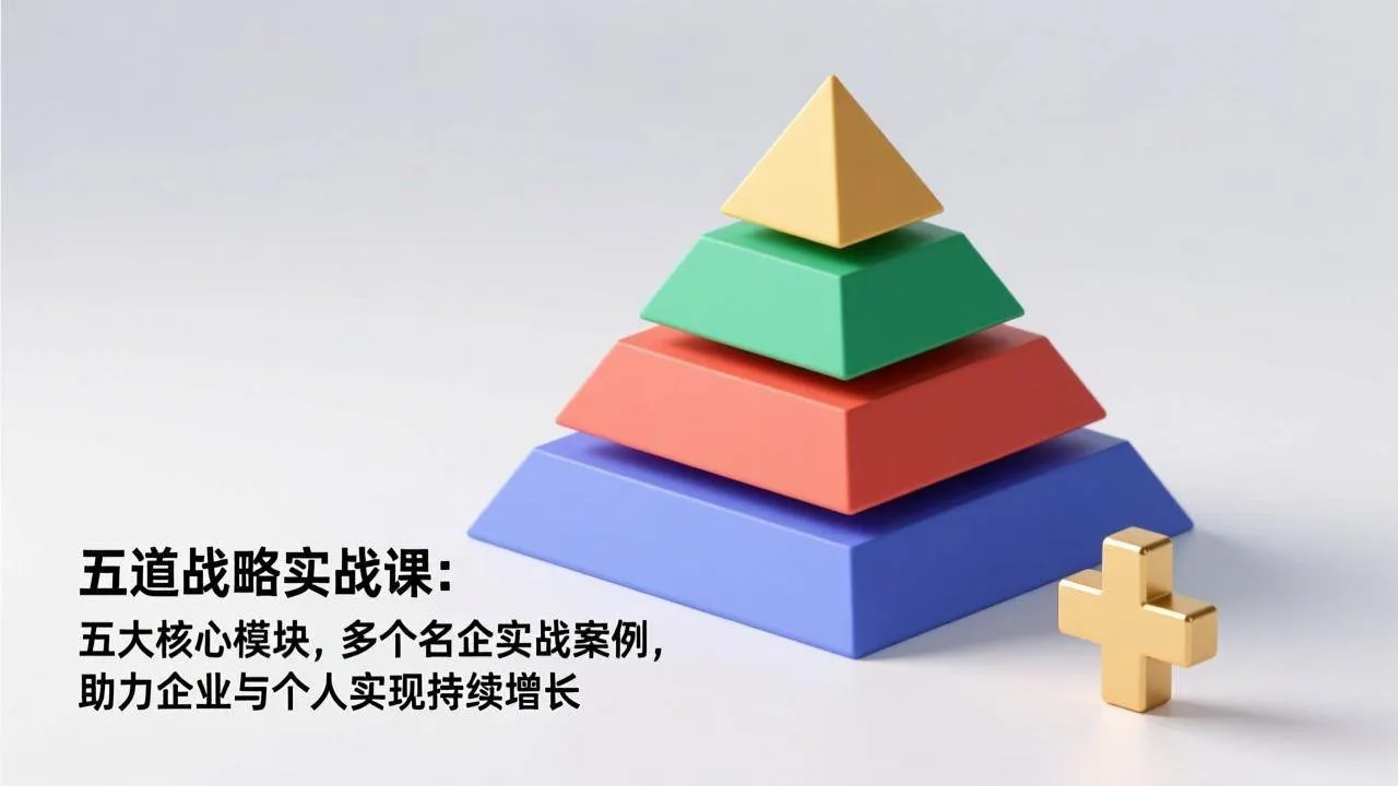 （17095期）五道战略实战课：五大核心模块，多个名企实战案例，助力企业与个人实现持续增长