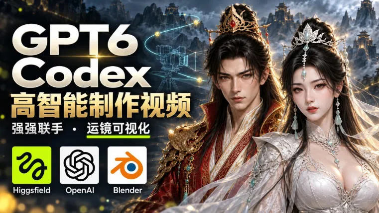 GPT-6 Astra×Codex高智能制作视频！联手Higgsfield，运镜可视化实战