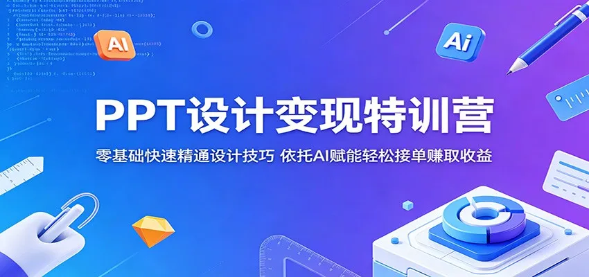 PPT设计变现特训营:零基础快速精通设计技巧,依托AI赋能轻松接单赚取收益 PPT设计变现特训营:零基础快速精通设计技巧,依托AI赋能轻松接单赚取收益