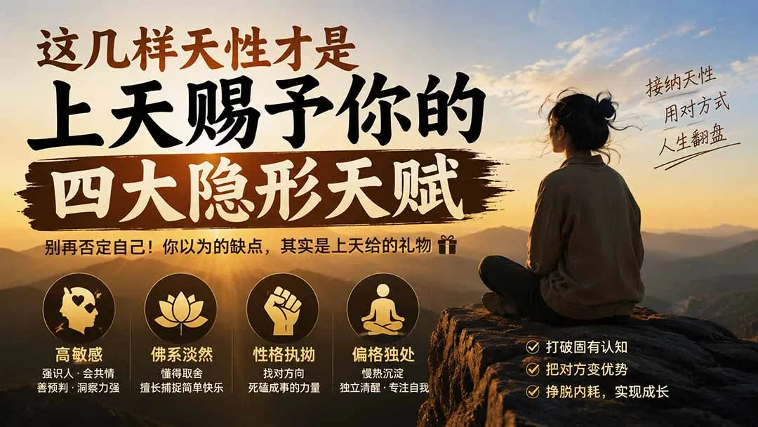 付费文章:这几样天性才是上天赐予你的四大隐形天赋