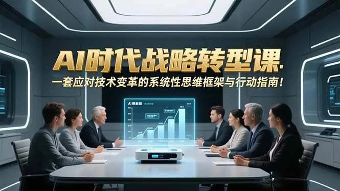 （16989期）AI时代战略转型课：一套应对技术变革的系统性思维框架与行动指南！
